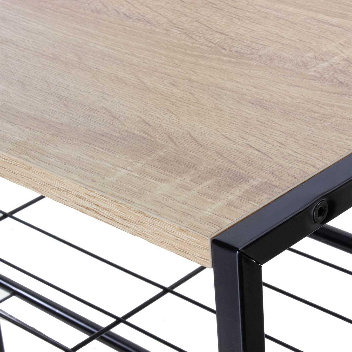 SCHUHREGAL 4 Ebenen aus Stahl - L63 cm - Apfelbaumfarben, Metall (30/63/63cm) - Calicosy