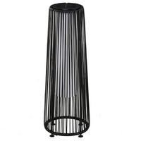 SOLARLAMPE, Terrasse, Metall, Schwarz - Schwarz, Metall (21.5/21.5/61cm) - Outsunny