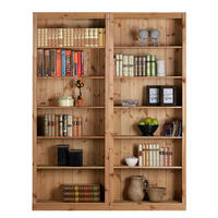 BÜCHERREGAL - 2er- Set - Kiefermassiv - Kieferfarben, Holz (148/219/34cm) - home24