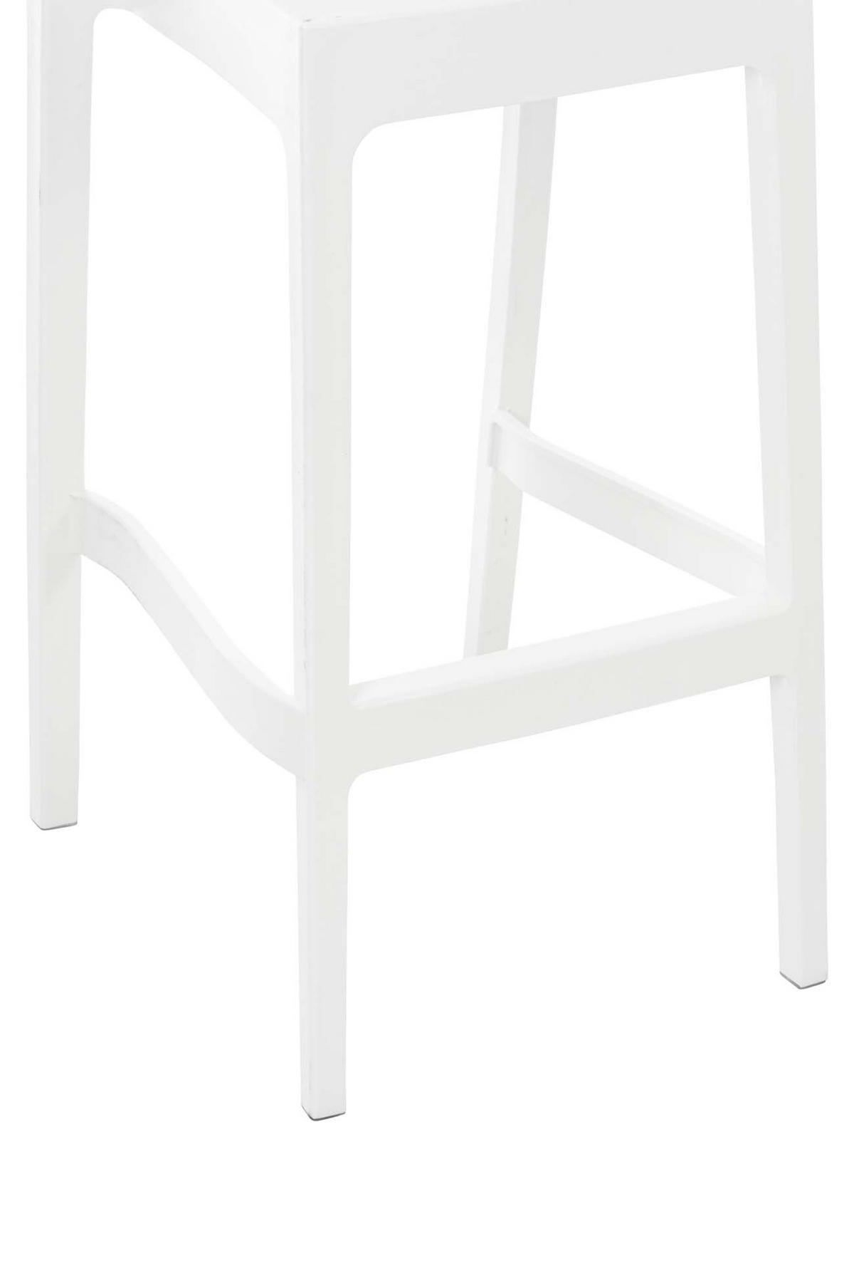BARHOCKER 4er Set Maybrit weiß - Weiß, Kunststoff/Textil (45/105/51cm) - TPFLiving