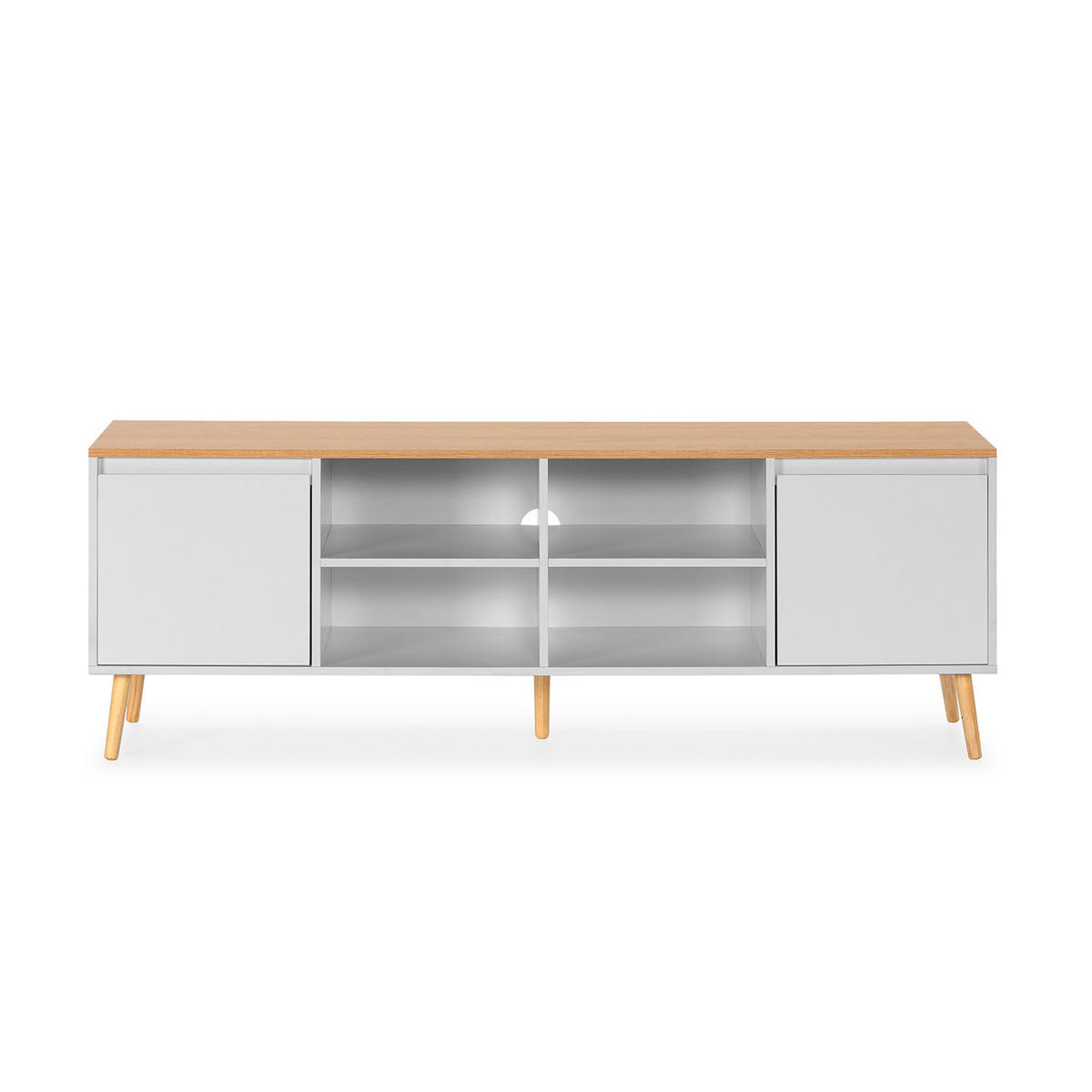 TV-ELEMENT Desi 2 türen Weiß - Weiß, Holzwerkstoff (160/55/40cm) - VS Venta-stock
