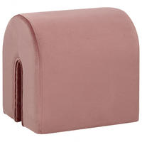 POUF Modoc 42/35/42 cm - Pink, Textil (35/42/42cm) - Beliani