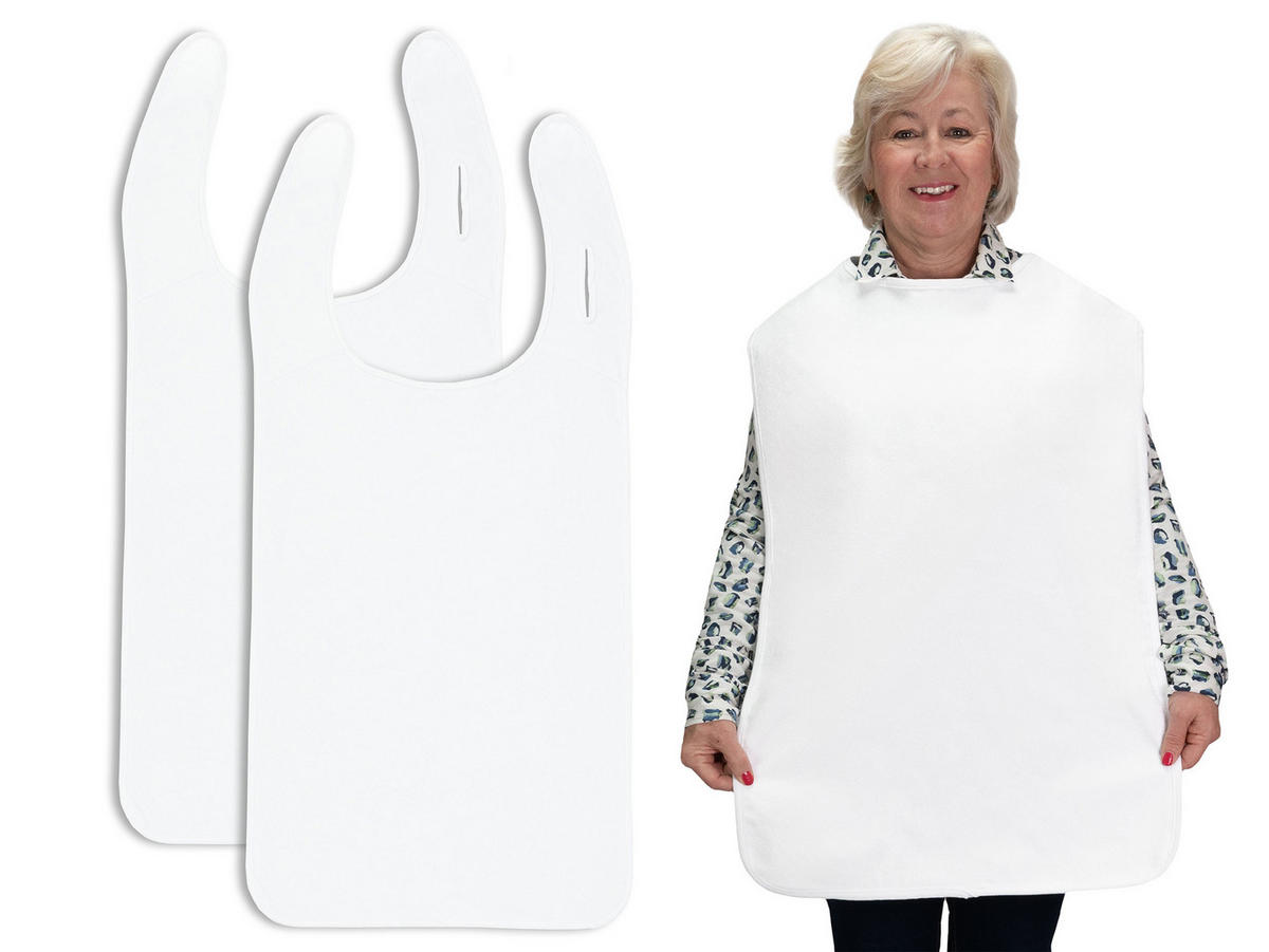 ERWACHSENENLÄTZCHEN, 50x110 cm, 100% Polyester, Weiß - Weiß, Textil (50/110cm) - Zollner