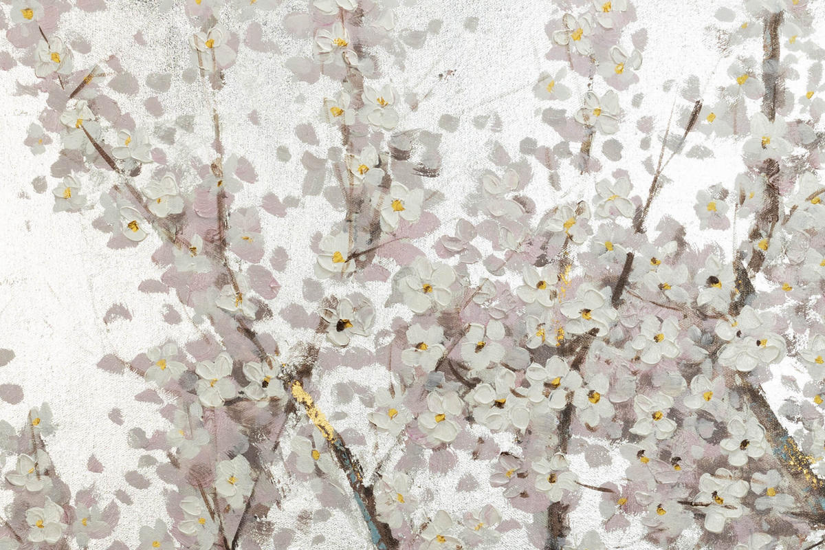 ÖLGEMÄLDE 120/60 cm - Weiß, Holz/Textil (120/60cm) - KUNSTLOFT