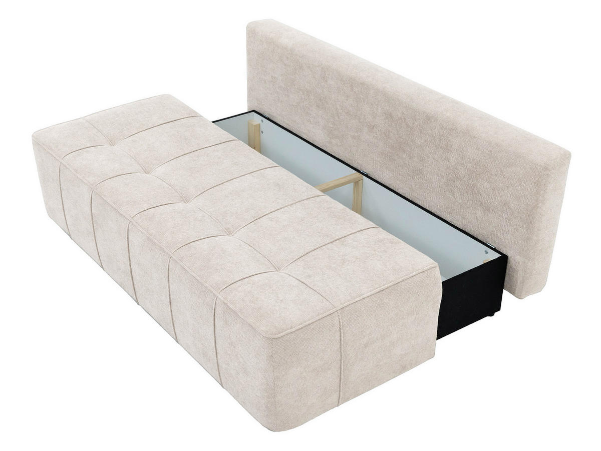 SCHLAFSOFA Lover - Schwarz/Graphitfarben, Holz/Kunststoff (202/95/95cm) - MIRJAN24