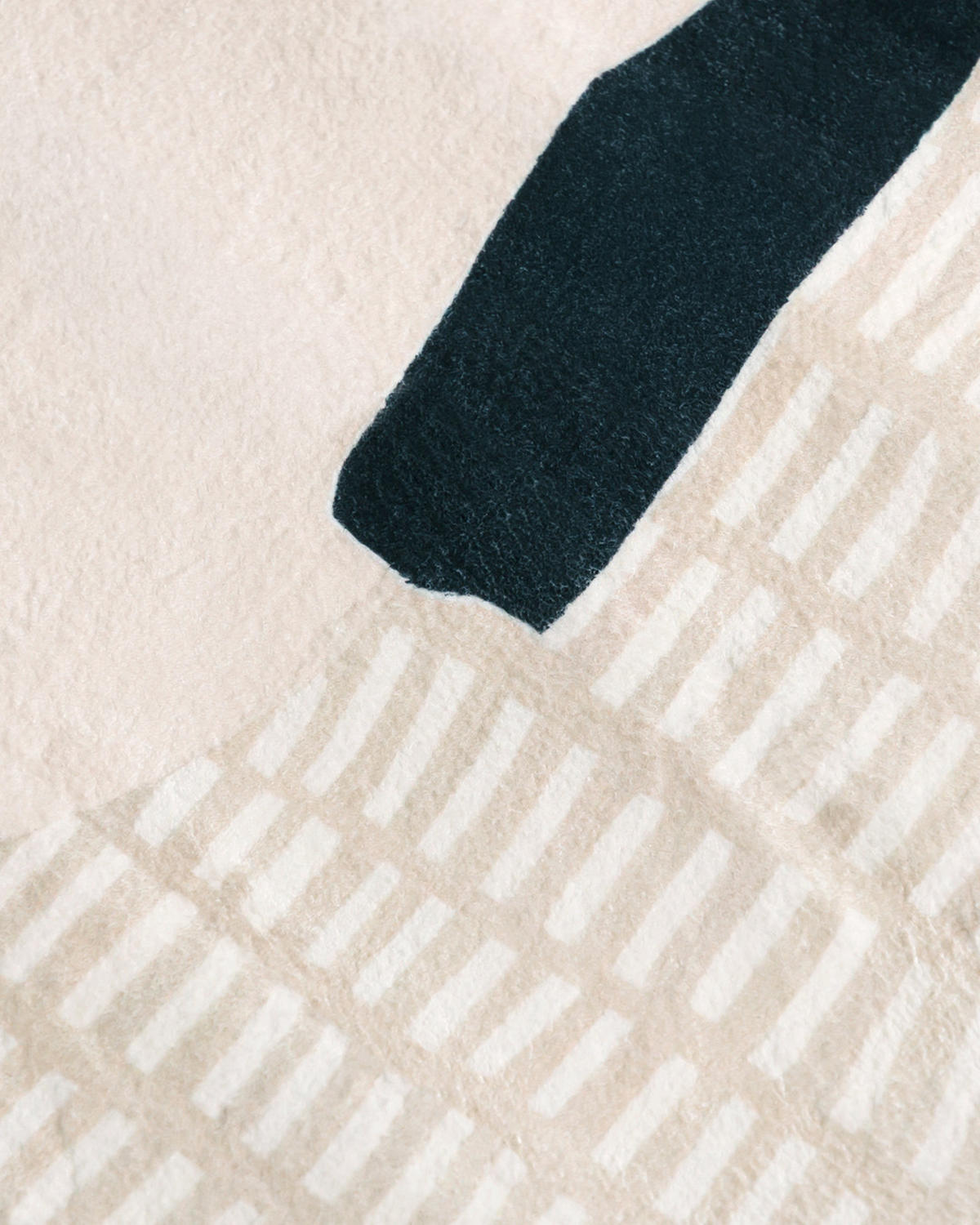 KOBEREC Bova Vetra Mazovia Nepravidelný Tvar 200x300cm Béžový Bílý Abstraktní Krátký Vlas - černá, textil (200/300cm) - Mazovia