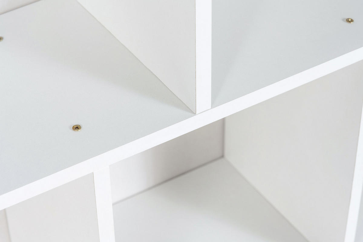 BÜCHERREGAL Holz weiß - Weiß, Holz (120/100/24cm) - CLP