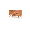 KOMMODE NIEDRIG GREG Kernbuche - Kernbuche, Holz (90/48/40cm) - byoak