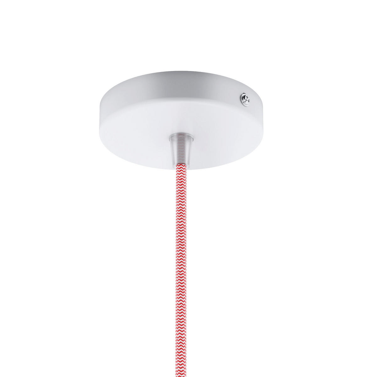 PENDELLEUCHTE ELISA red white 15 W - Rot, Metall (10/10/2cm) - Rendl