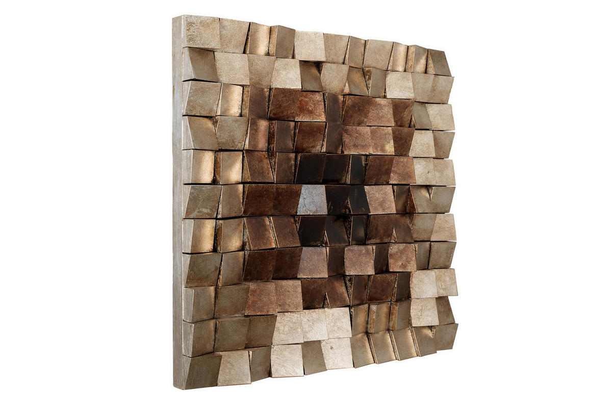WANDBILD Braun 76/76 cm - Braun, Holz/Kunststoff (8.05/76cm) - KUNSTLOFT