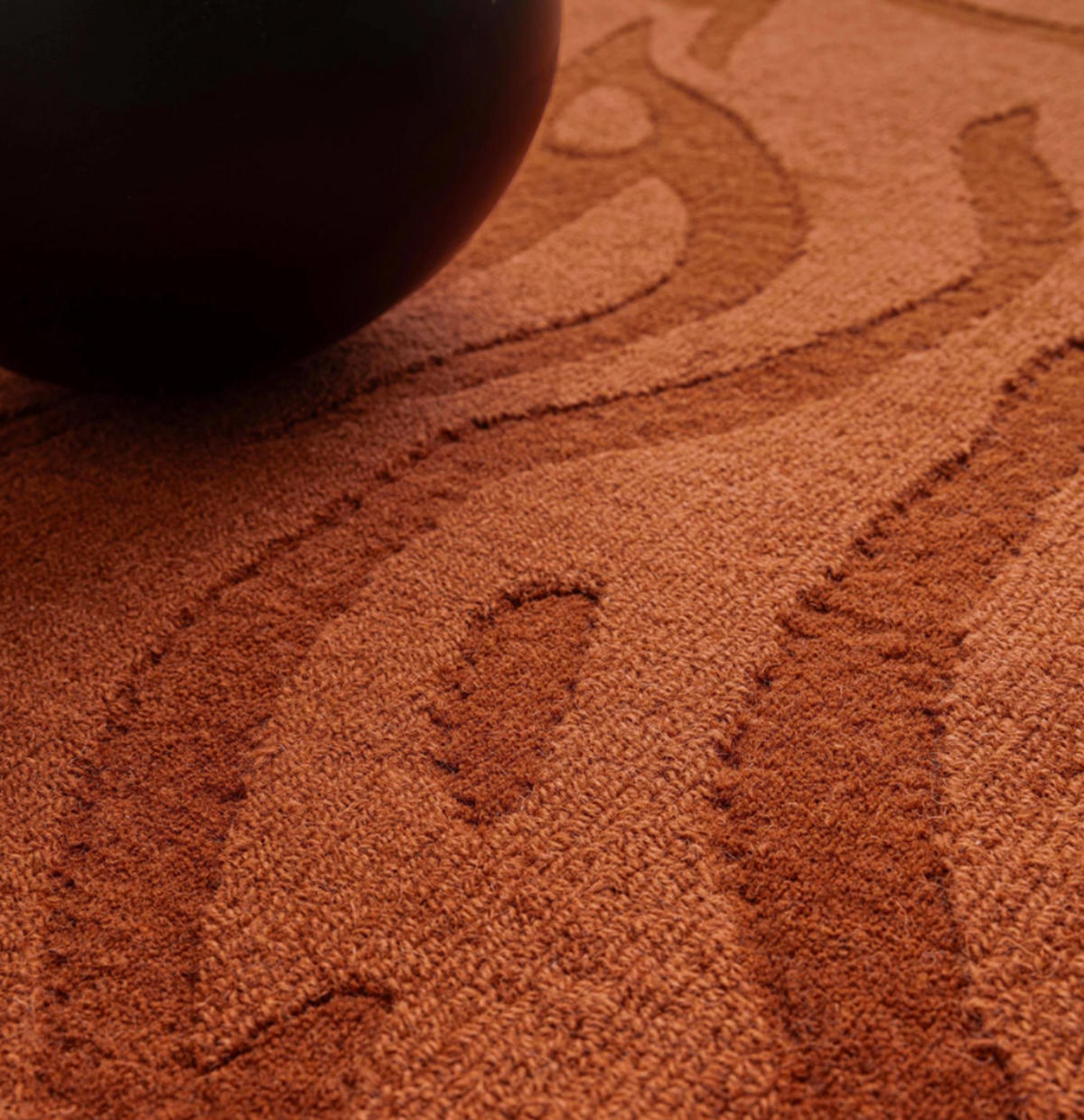 TEPPICH modern Flachgewebe MILL Orange 160 x 230 cm - Orange, Naturmaterialien (160/230cm) - Novatrend