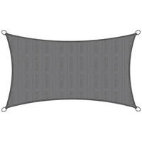SONNENSEGEL SolVision HS9 200/400 cm rechteckig Anthrazit HDPE - Anthrazit, Kunststoff (400/200cm) - Sol Royal