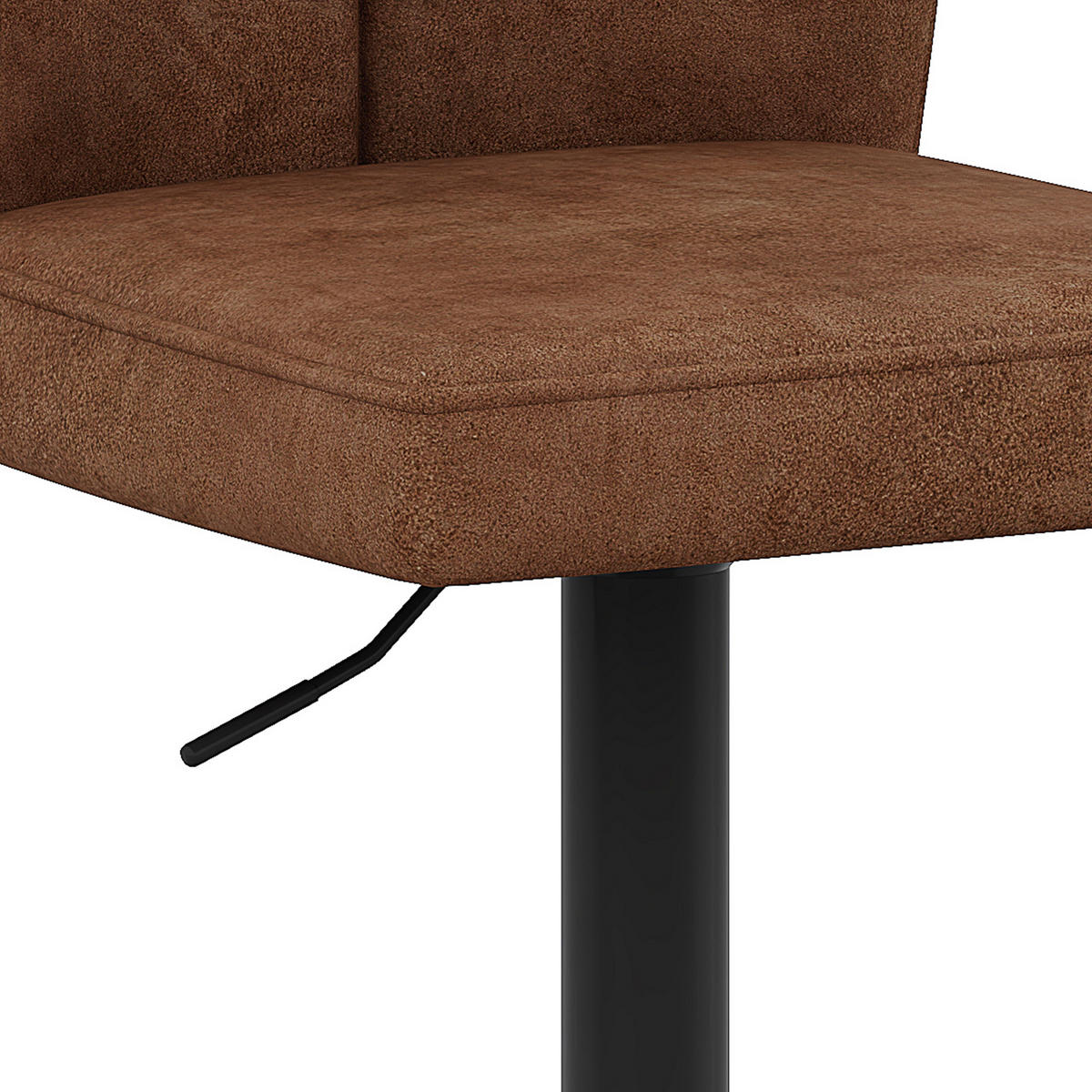 BARHOCKER 2er-Set Braun Höhenverstellbar 360° Drehbar mit Rückenlehne - Braun, Metall (44.5/95.5/44cm) - PANGIVO