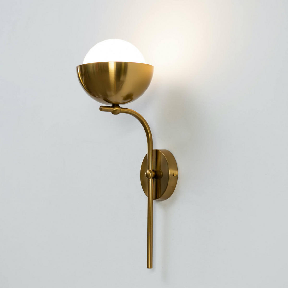 WANDLEUCHTE Vania, Gold / Messing, 55cm - Goldfarben, Glas (18/55/22cm) - KOSILUM