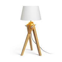 TISCHLEUCHTE AMBITUS/ALVIS 24 Weiß Bambus 11 W - Weiß, Naturmaterialien (24/24/59cm) - Rendl
