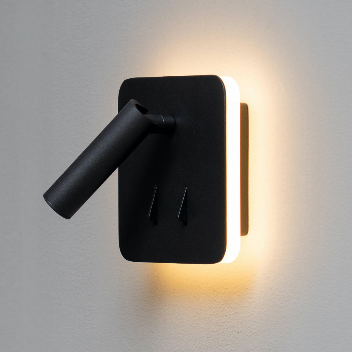 WANDLEUCHTE Bilbao, Schwarz, 13cm - Schwarz, Metall (13/9/13cm) - KOSILUM
