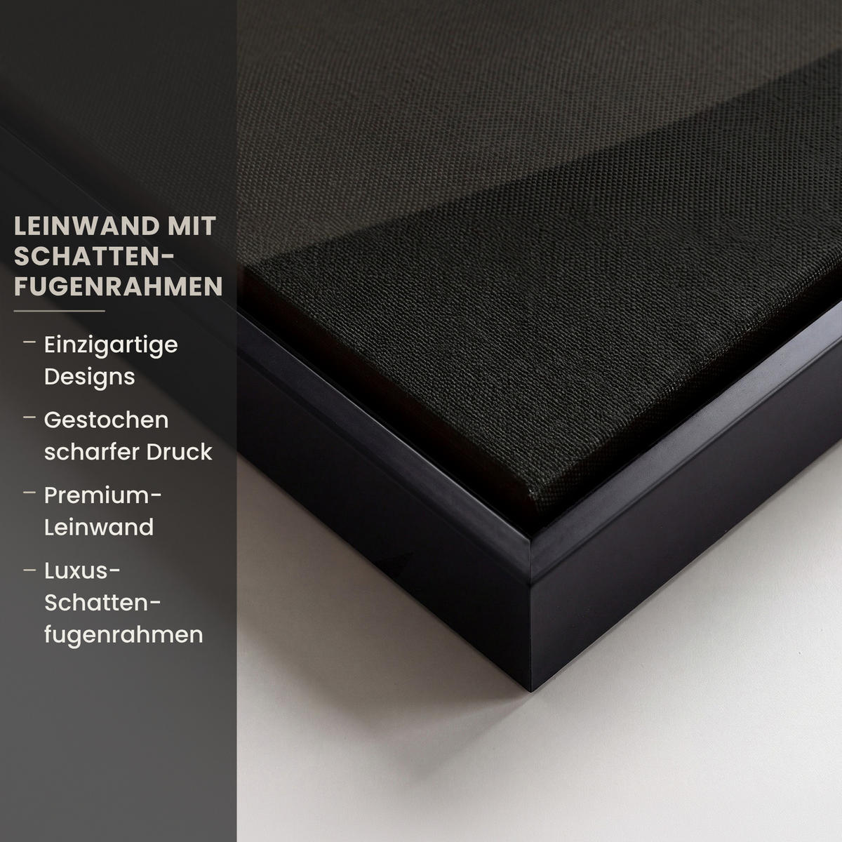 LEINWAND Bilder mit Rahmen - Abstrakt - Landschaft - Wellen - Cremefarben - 60x90 - Cappuccino, Textil (60/90cm) - MuchoWow