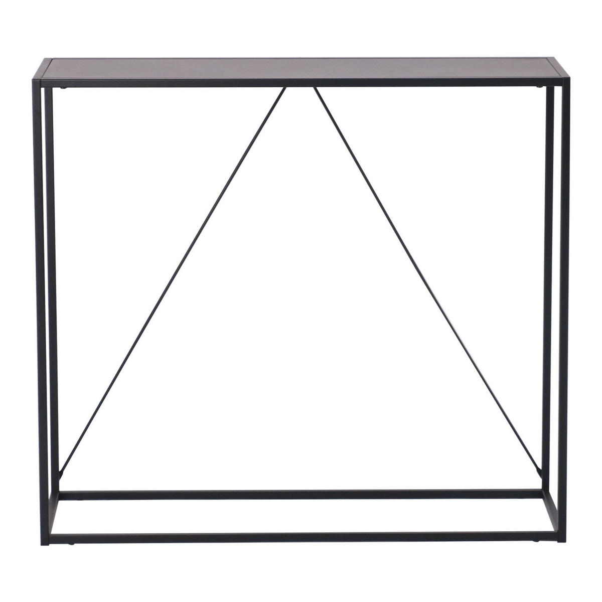 KONSOLENTISCH Austevoll - Schwarz, Metall (30/90/80cm)