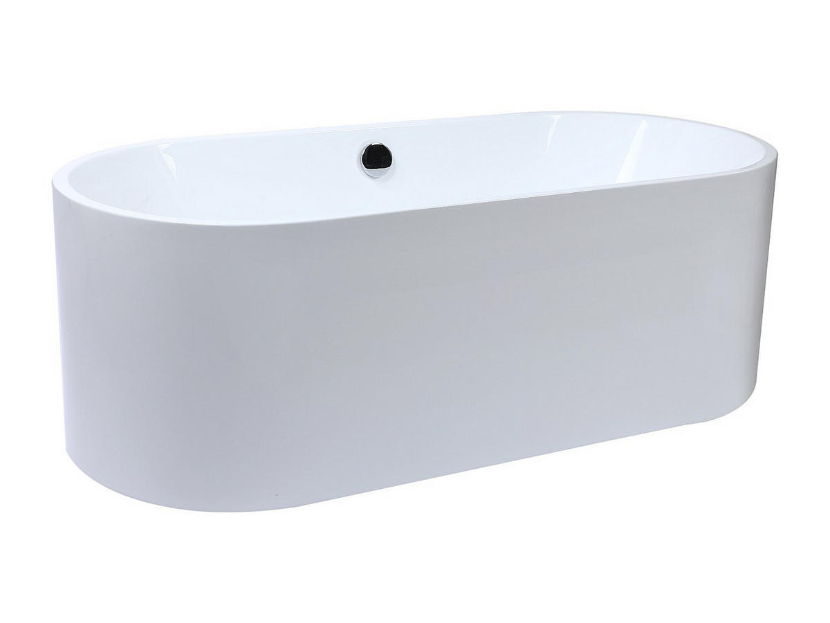 FREISTEHENDE Badewanne - 1 Person - acryl - weiß Katoucha - Weiß, Kunststoff (170/58/75cm) - Vente-Unique