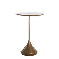 BEISTELLTISCH Dimphy Bronze Ø35/50 cm - Bronzefarben, Metall (35/35/50cm) - Light & Living