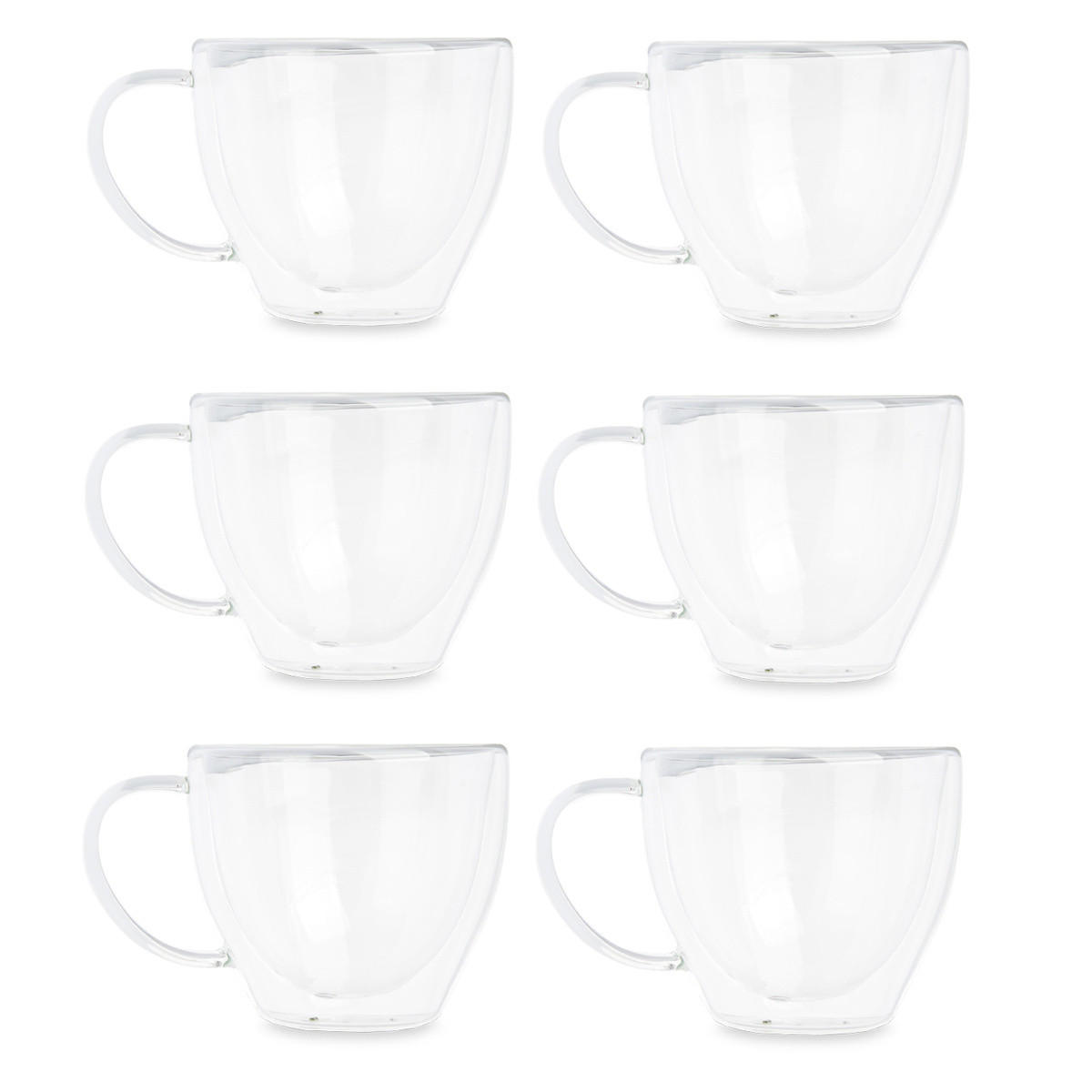THERMOGLÄSER 6er-Set 140 ml - Transparent, Glas (140L) - Vivalto