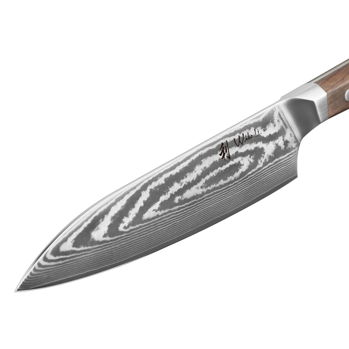 CHEFMESSER 20 cm - Nussbaumfarben, Holz/Metall (34cm) - Wakoli