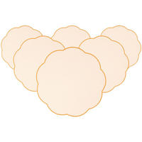 PLATZSETS Fleur Accessoires gelb ø 40 cm 6er Set - Gelb, Textil (40cm) - Villeroy & Boch