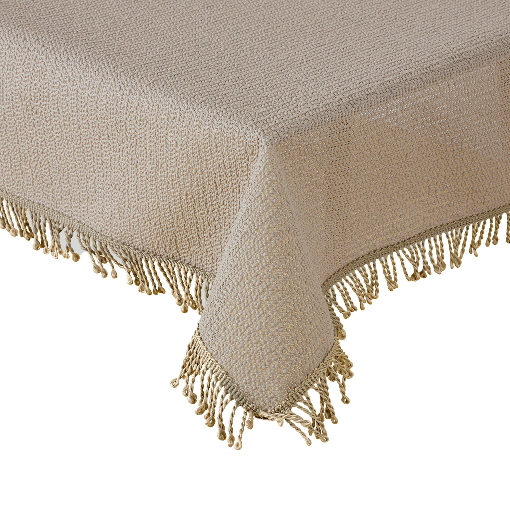 TISCHDECKE Gartentischdecke Beige 110x140 cm Weichschaum - Beige, Textil (110/140cm) - TiborTex