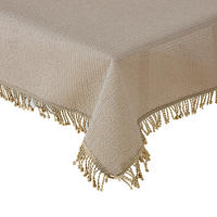 TISCHDECKE Gartentischdecke Beige 110x140 cm Weichschaum - Beige, Textil (110/140cm) - TiborTex