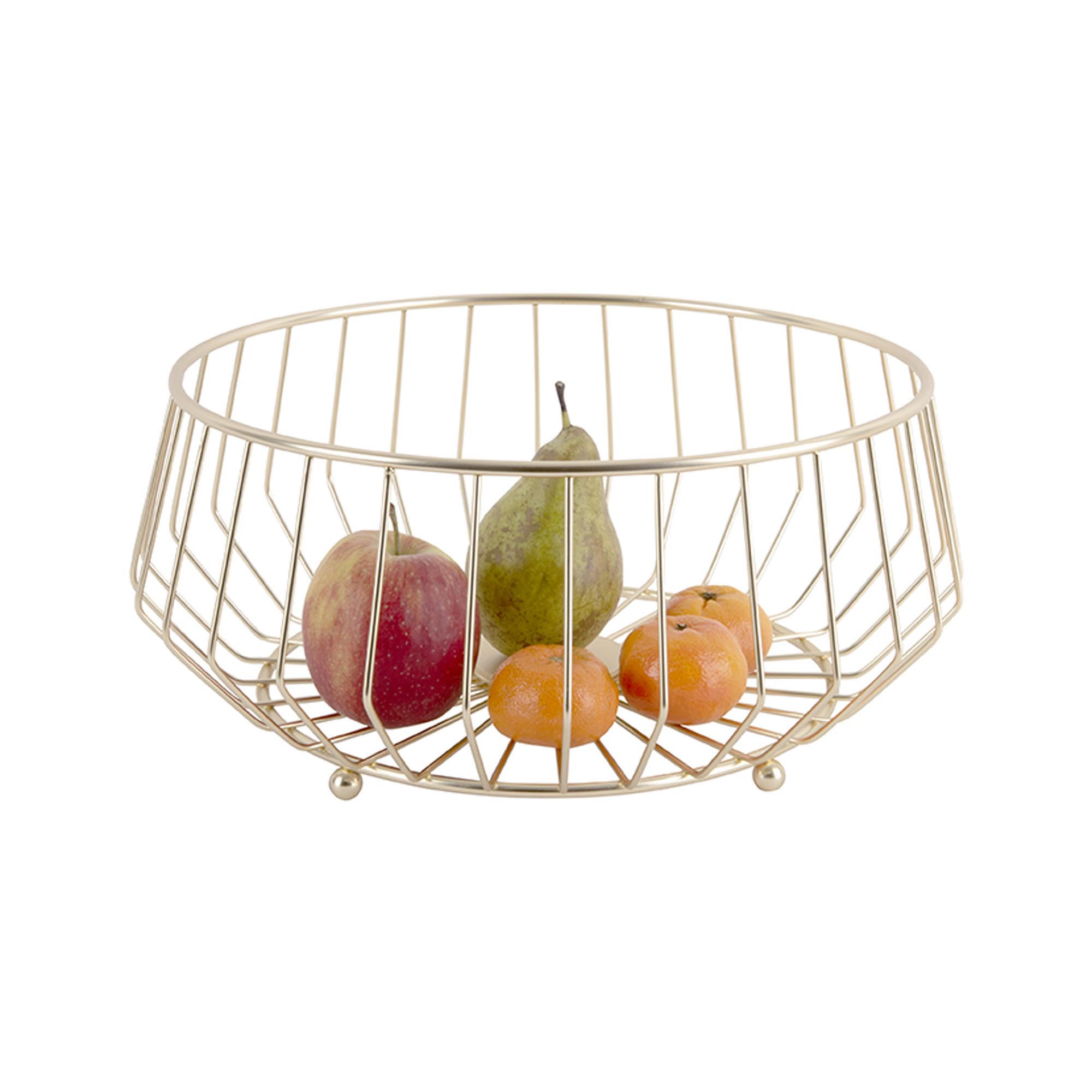 OBSTSCHALE Gold 30/30/14.5 cm - Goldfarben, Metall (30/14.5cm) - Present Time