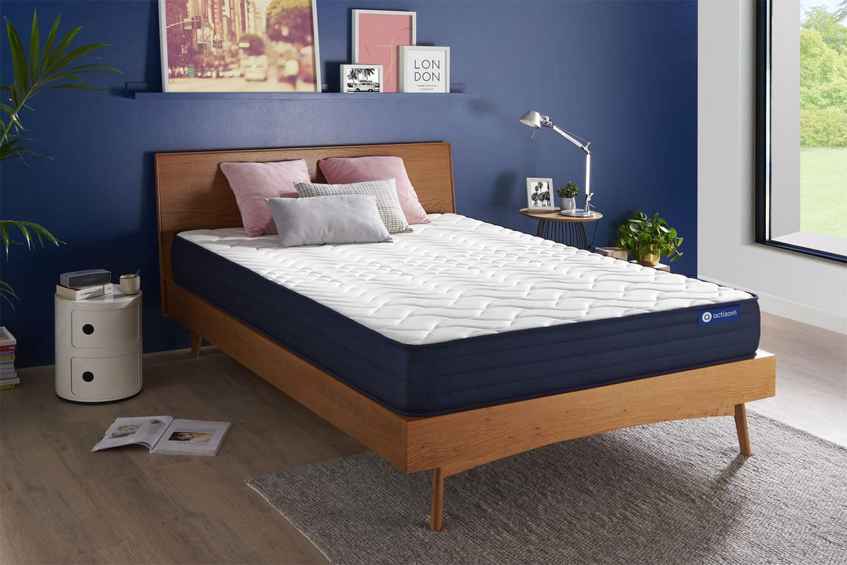 MATRATZE Actiflex life Taschenfederkern und Memory-Schaum 180 x 210 cm h4 - Weiß, Textil (180/210cm) - ACTISOM