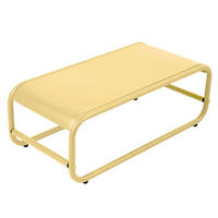 BEISTELLTISCH, hellgelb - Gelb, Metall (85/40/30cm) - Oviala