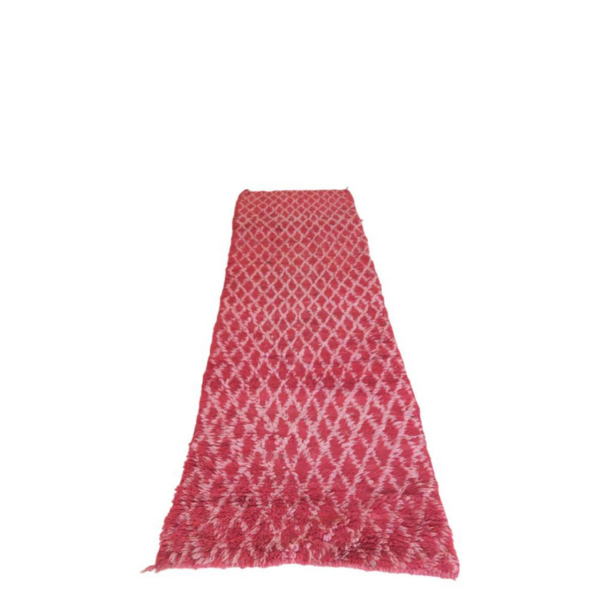 BERBERTEPPICH aus reiner Wolle 82x 287 cm - Pink, Naturmaterialien (82/287cm) - AFK Living