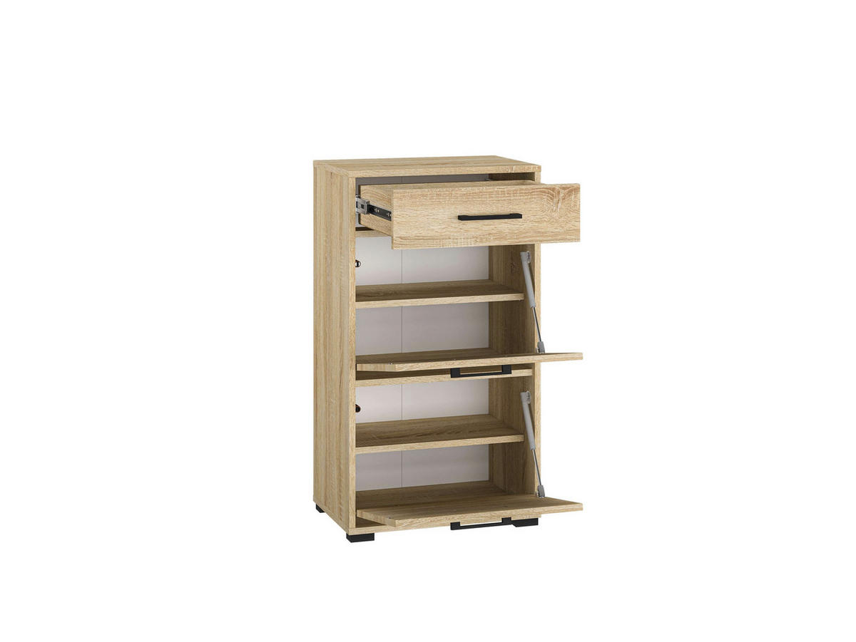 SCHUHSCHRANK – 50 cm – Caro – Eichefarben / Sonoma Eiche – SS-003 - Eichefarben/Sonoma Eiche, Holzwerkstoff (50/90/34cm) - hi-markt