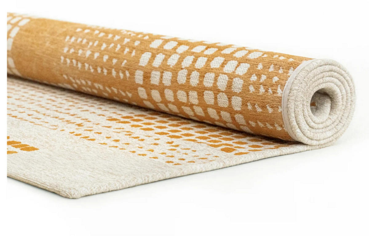 TEPPICH modern Flachgewebe TERRACE Gelb 240 x 340 cm - Gelb, Textil (240/340cm) - Novatrend