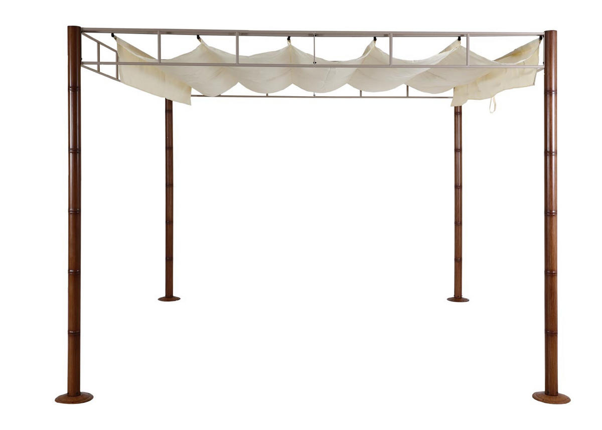 PERGOLA 220x300x300cm Creme-Weiß - Creme, Metall (300/220/300cm) - BERLINLODGE