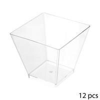 PLASTIKBECHER, wiederverwertbar 12er Set, Kunststoff, Transparent, 60 ml - Transparent, Kunststoff (0.06L) - 5five Simply Smart
