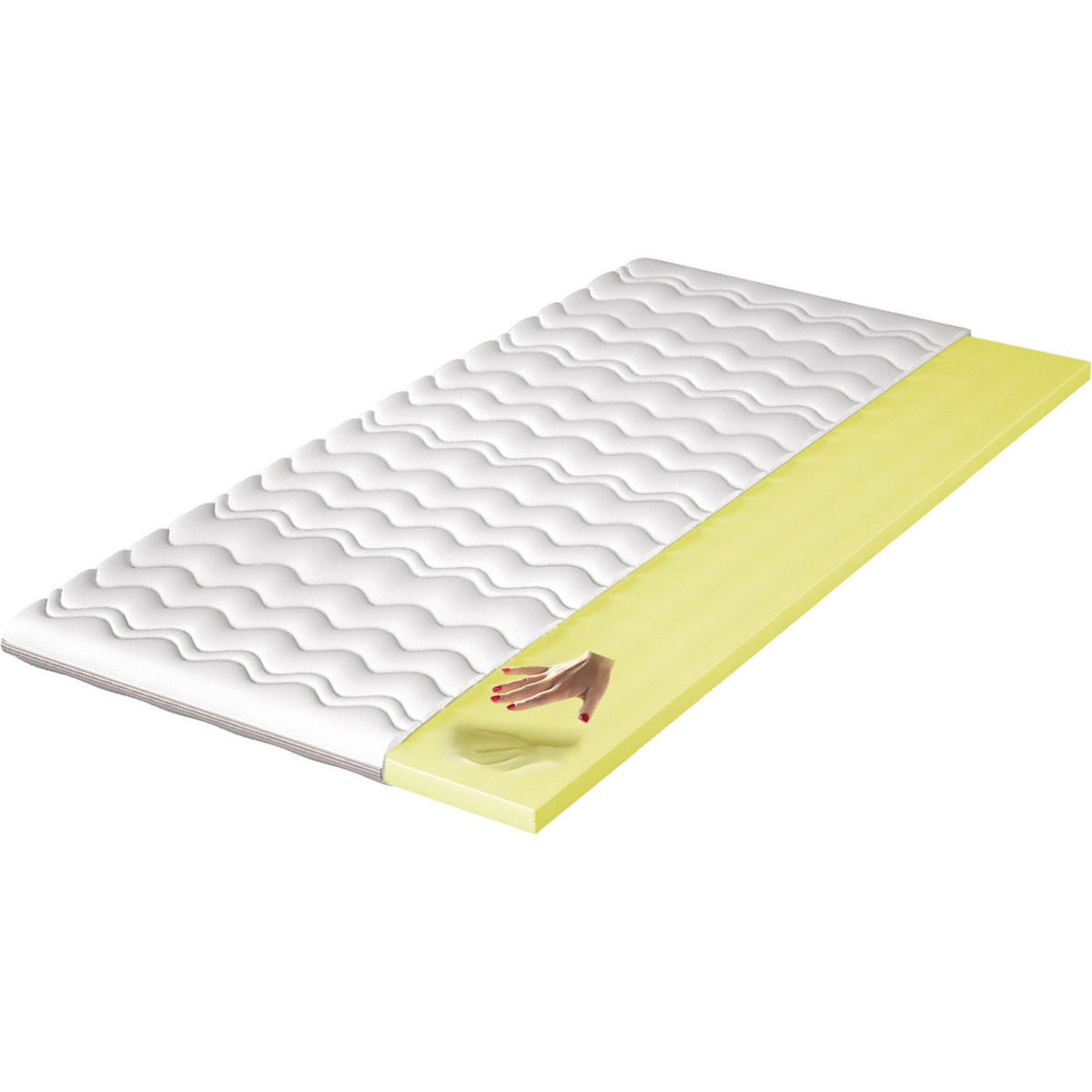 BOXBETT Perla Premium - Grün, Holzwerkstoff/Textil (120/200cm) - Fun Möbel