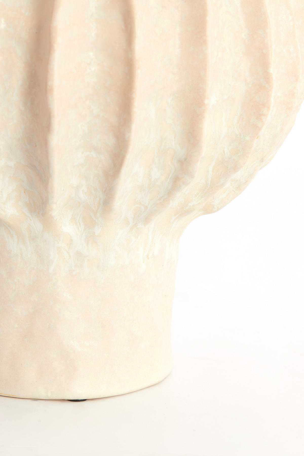 VAZE Hakone Weiß 24/24/28.5 cm - Weiß, Keramik (28.5cm) - Light & Living