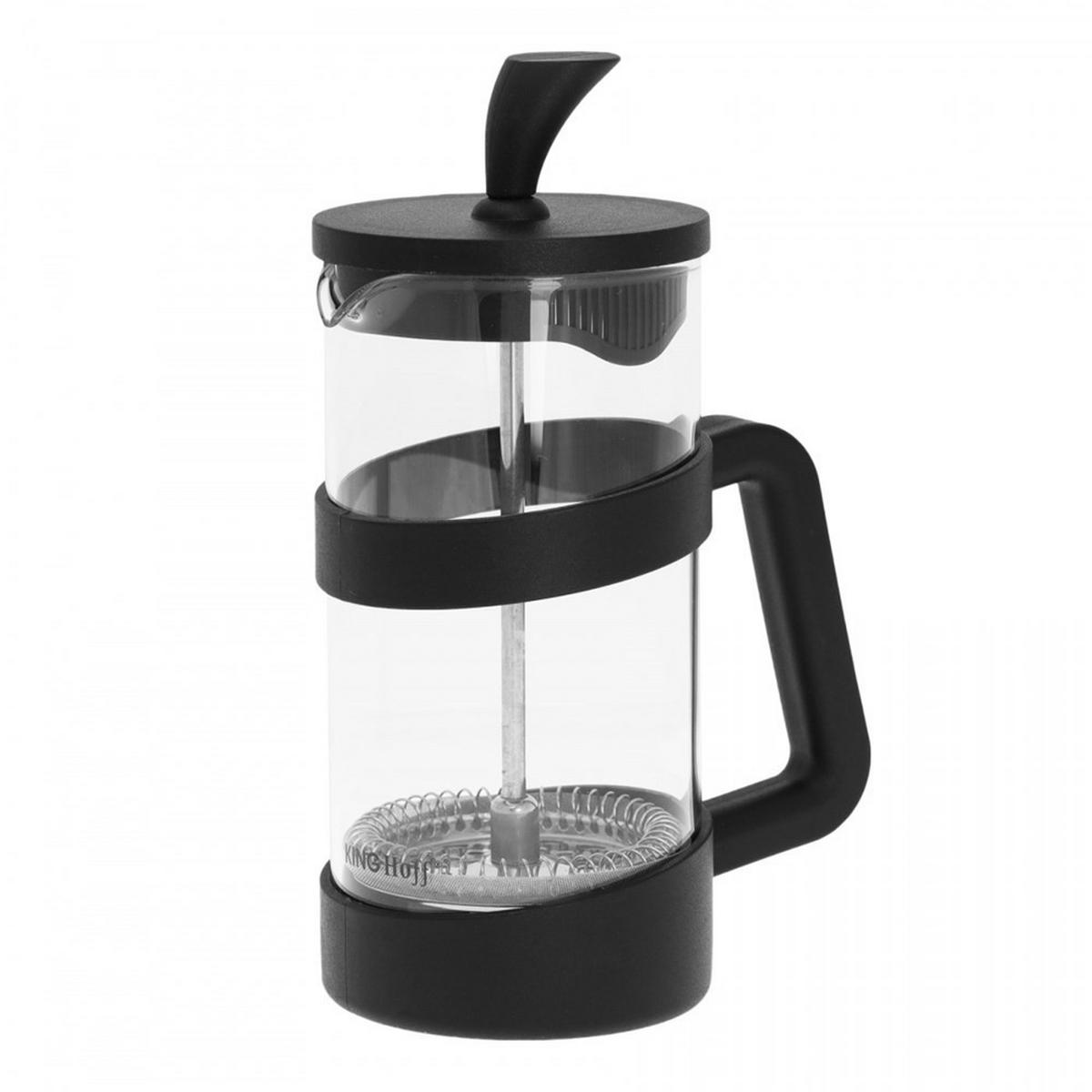 TEEKANNE Schwarz 7/7/15 cm KH1397 - Schwarz, Glas (0.35L) - Kinghoff 