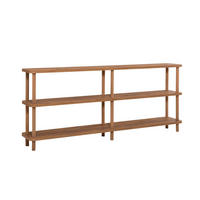 REGAL mit 6 böden in atlantik-kiefer-optik 35/180/74,9 cm - Eschefarben, Holzwerkstoff (35/74.9/40cm) - Calicosy