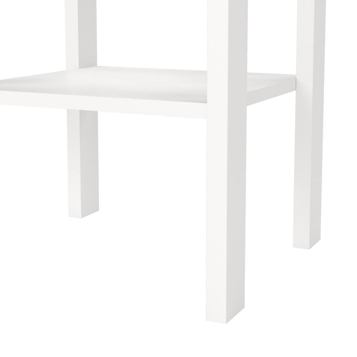 NACHTTISCH Weiß 34.2/40/70.1 cm - Weiß, Holzwerkstoff (40/70.1/34.2cm) - DMORA