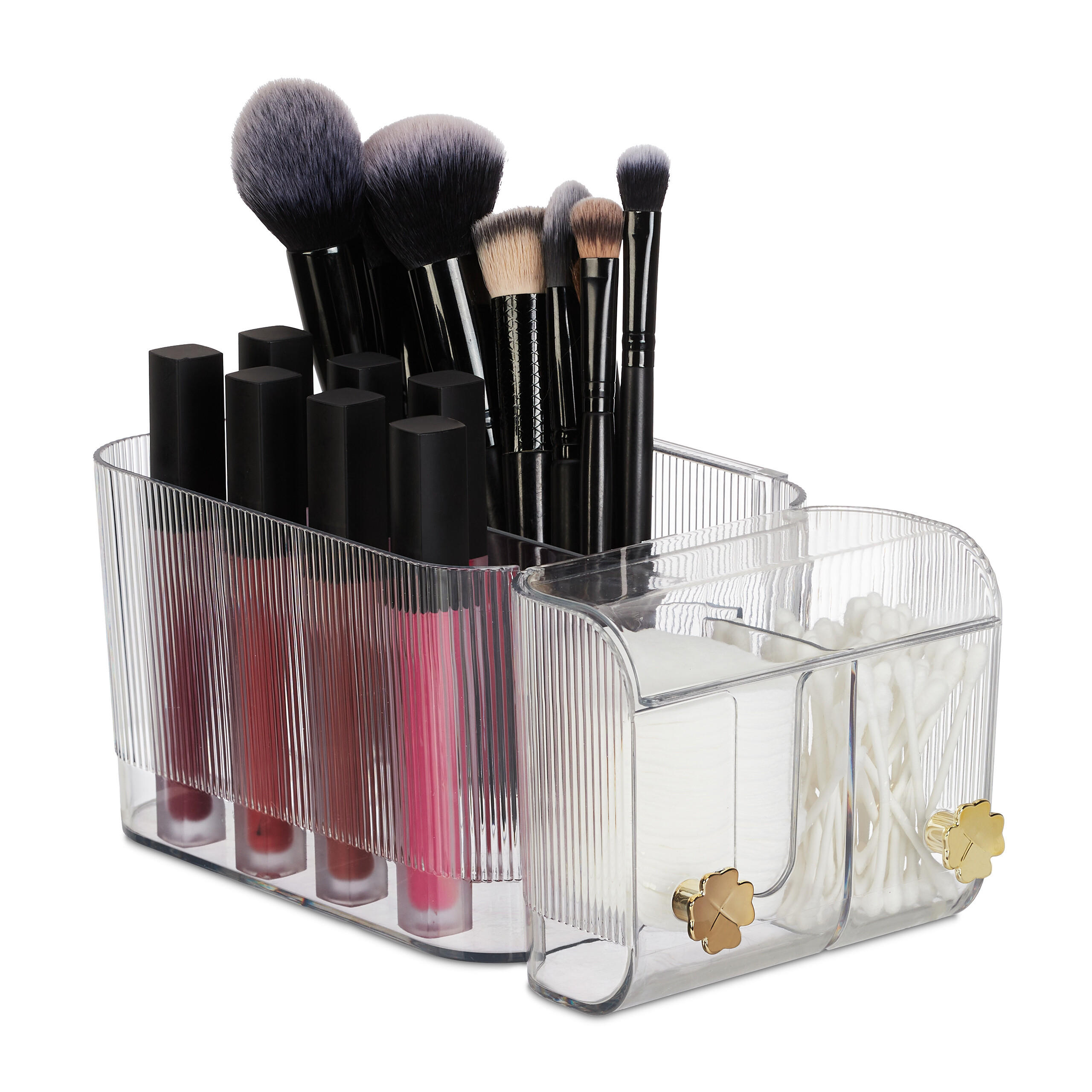 KOSMETIK-ORGANIZER - Transparent, Kunststoff (24/10/12.5cm) - Relaxdays