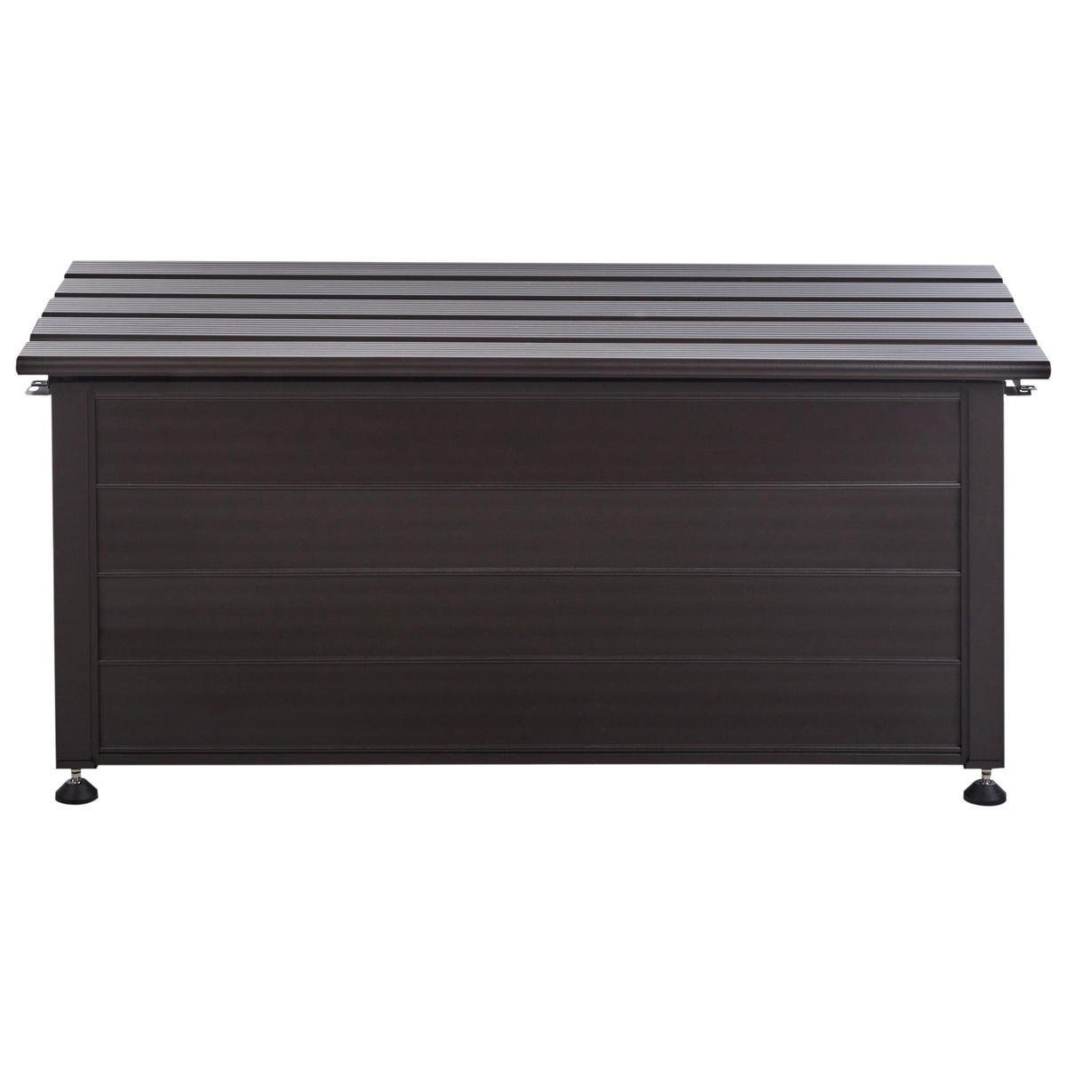 AUFBEWAHRUNGSBOX Braun Campalto - Braun, Metall (113/52/50cm) - Beliani