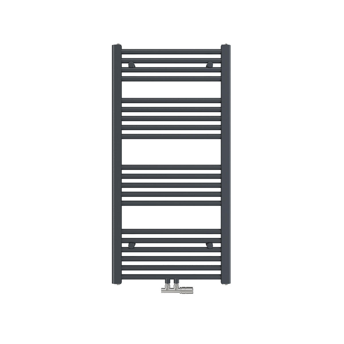 HEIZKÖRPER Handtuchheizkörper wasserführend 100/50/3 cm - Anthrazit, Metall (50/100/3cm) - EMKE