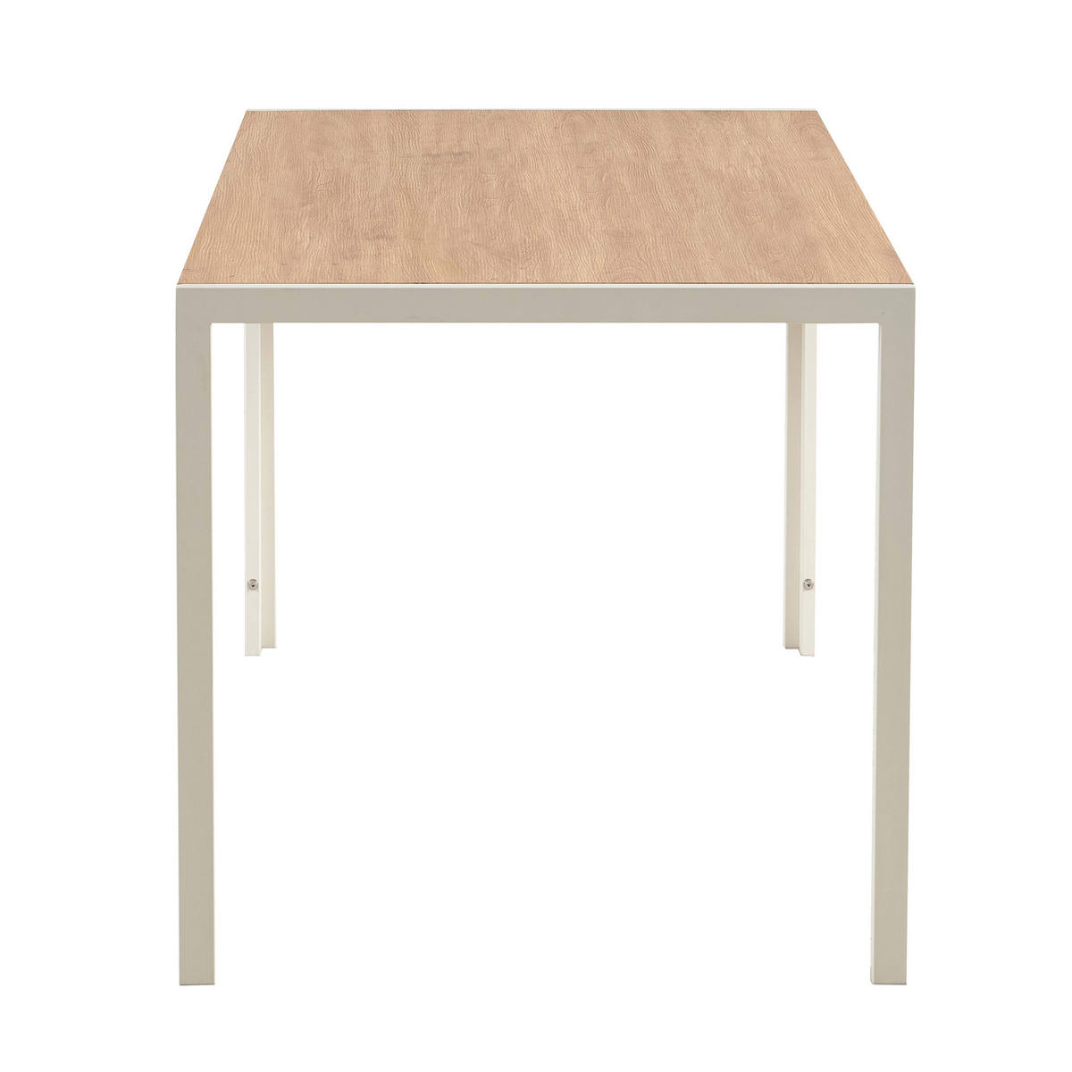 ESSTISCH, Weiß - Weiß, Holz (140/80/76cm) - Oviala