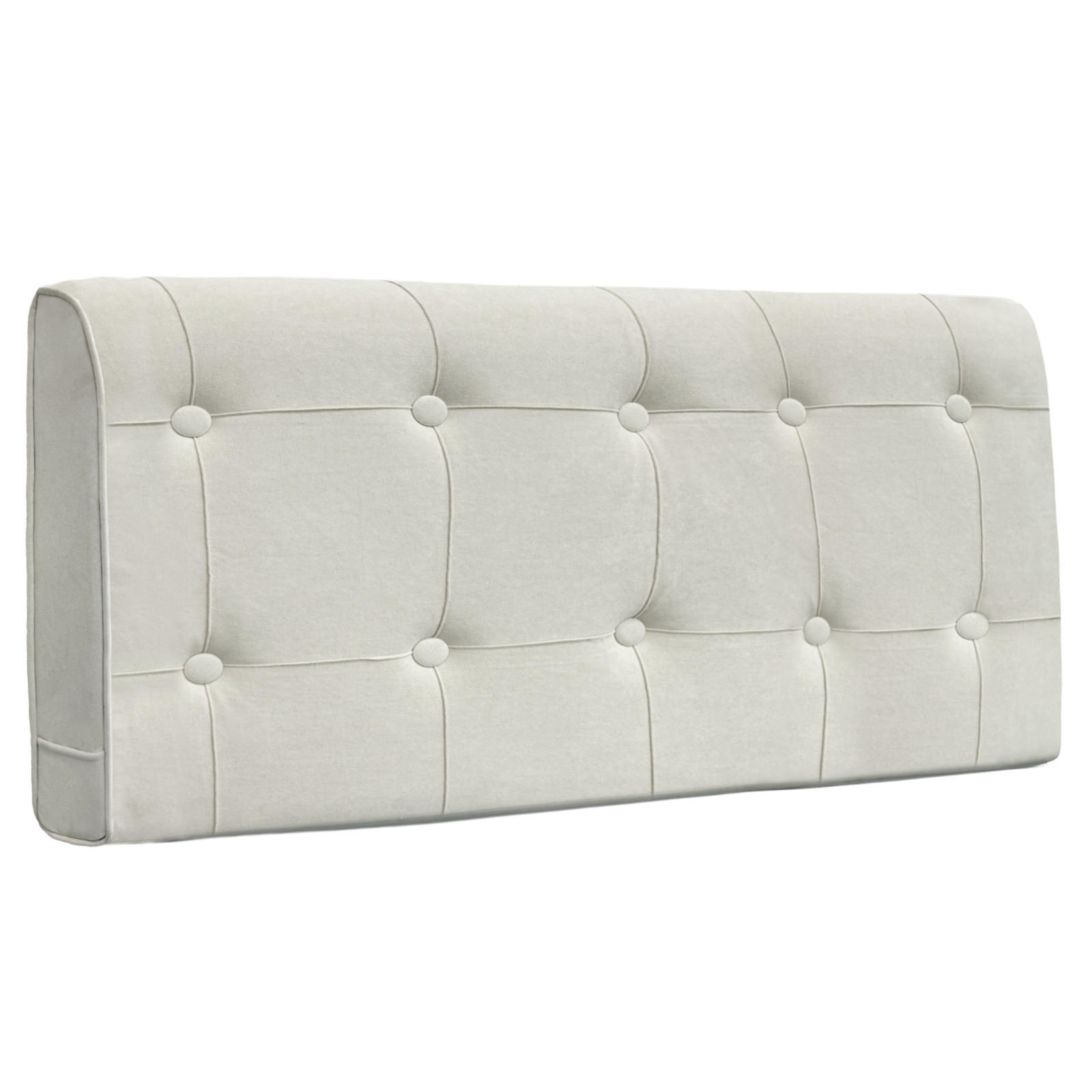 KOPFTEIL Rautengitter Wildlederimitat 60*123cm - Beige/Grau, Textil (10/60/120cm) - Vercart
