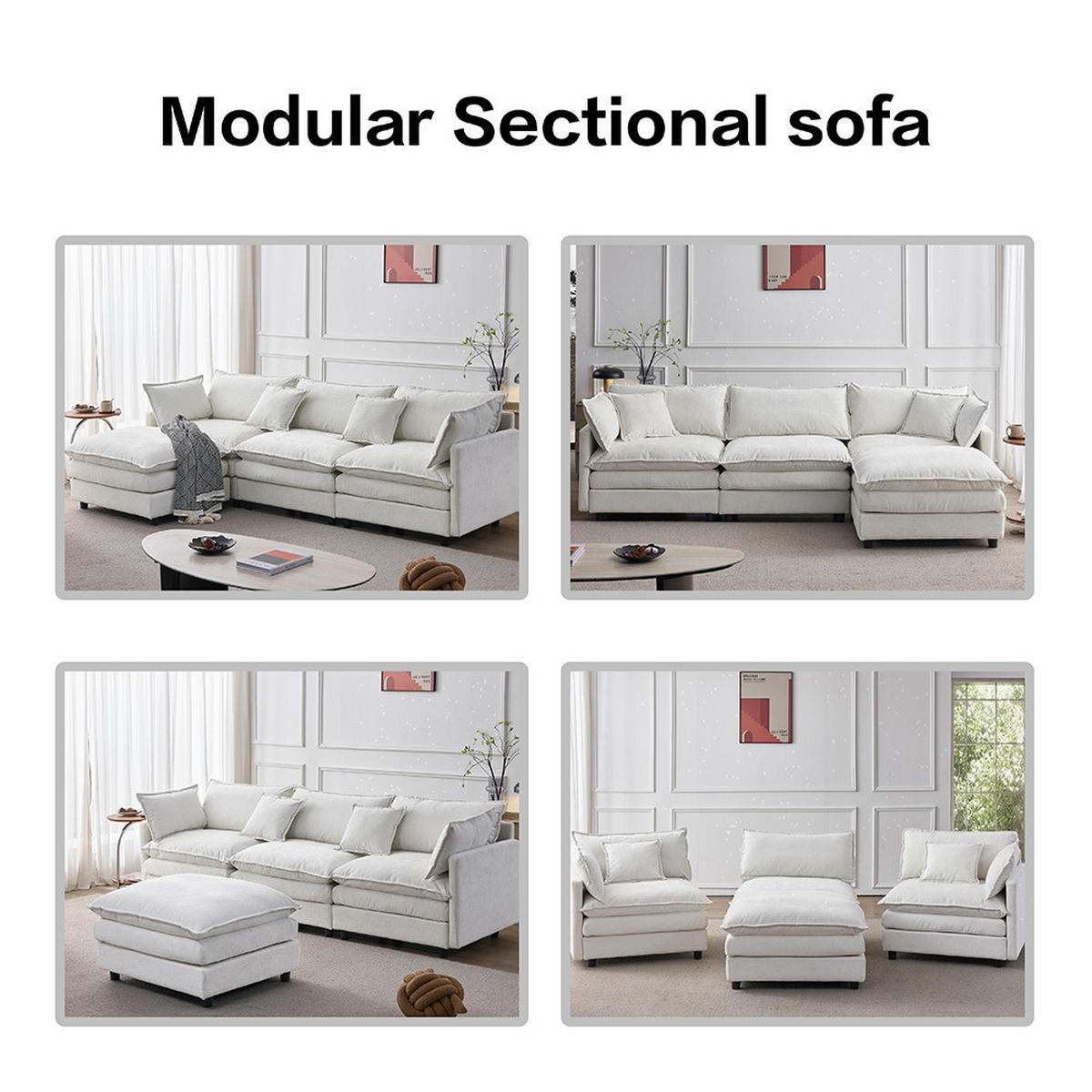 ECKSOFA -Bequemes L-Sofa für kleine Wohnungen, Beige - Beige, Textil (154/267cm) - KOMHTOM