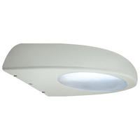 AUSSEN-WANDLEUCHTE Edelstahl Weiß Glas - Weiß, Glas (19.5/8/19.5cm) - Globo Lighting