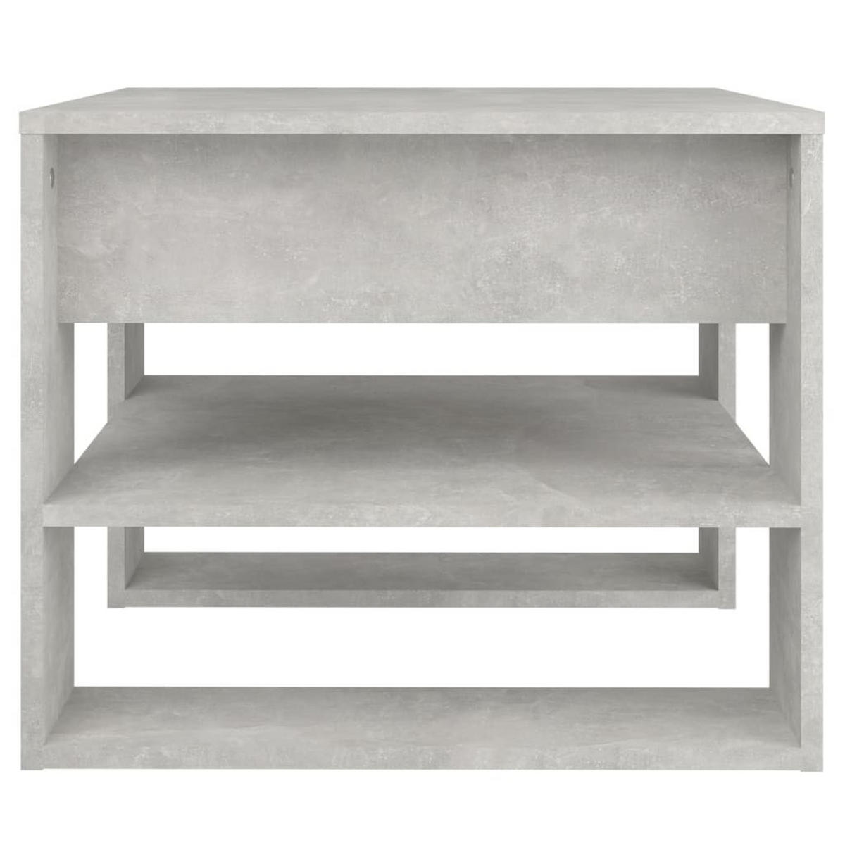 COUCHTISCH Betongrau 55,5x55x45 cm Holzwerkstoff - Grau, Holzwerkstoff (55.5/55/45cm) - furnicato